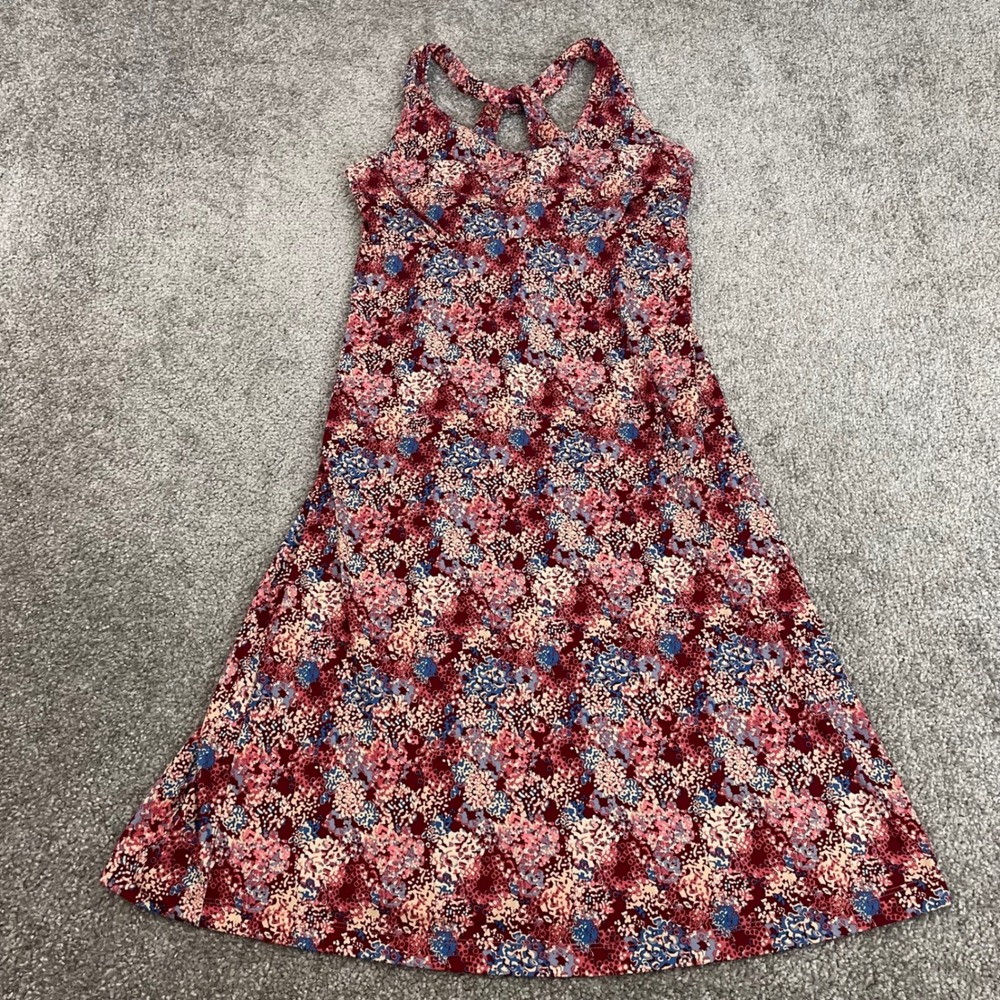 Patagonia Dress Womens Small Floral Mosaic Shelf Bra Strappy Cross Back